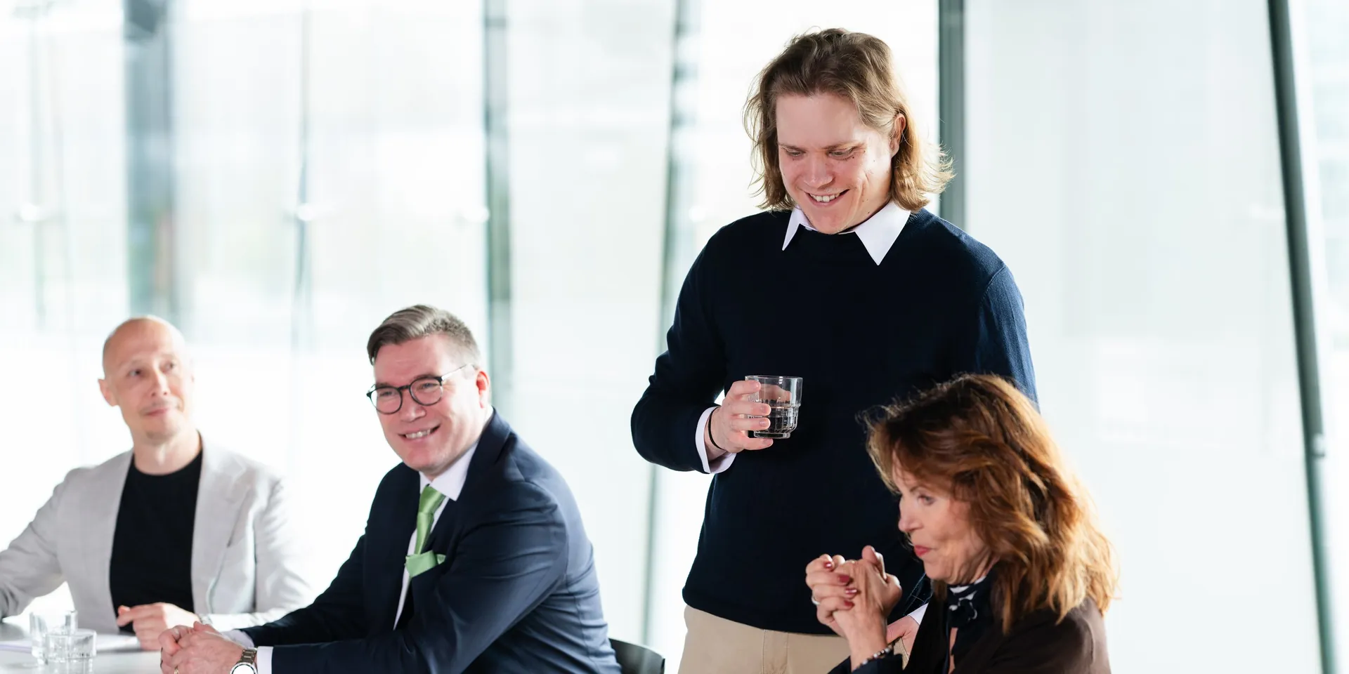 Koivu staff in a meeting at the conference table